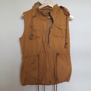 Mustard fabric vest